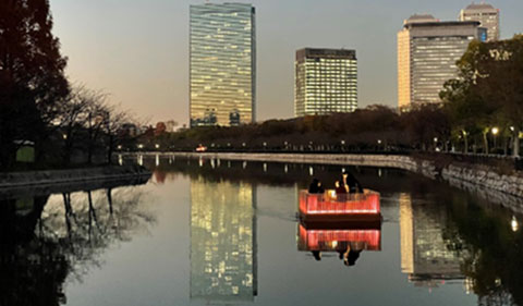 Demonstration project on urban waterfront innovation using the Umidoko Robot urban-type autonomous vessel (Takenaka Corporation)