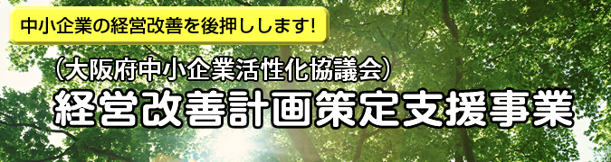 （大阪府中小企業活性化協議会）経営改善計画策定支援事業