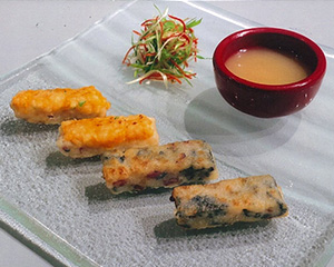 香煎双海味蘿蔔糕～田辺大根もち 大阪２種の味わい 海香る極上ソースを添えて～